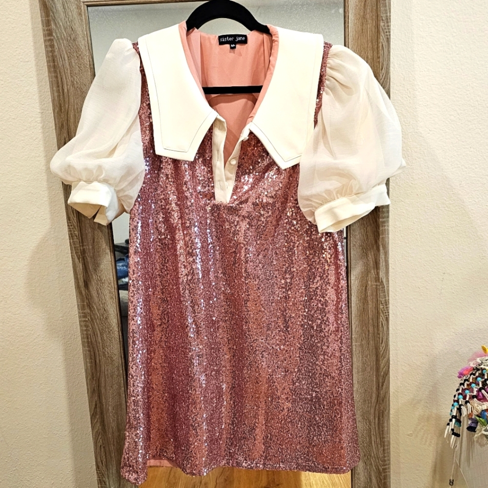Sister Jane Pink Sequin Mini Dress - Picture 3 of 9
